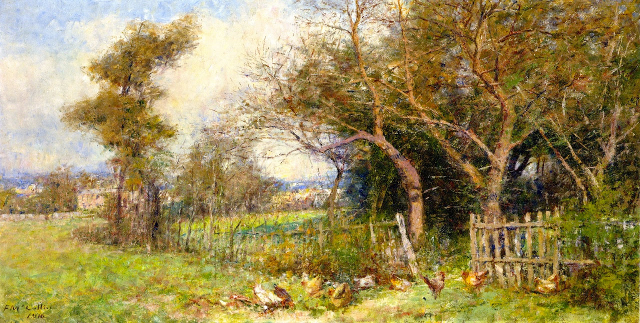 Autumn Morning, South Yarra by Frederick McCubbin,A3(16x12")Poster
