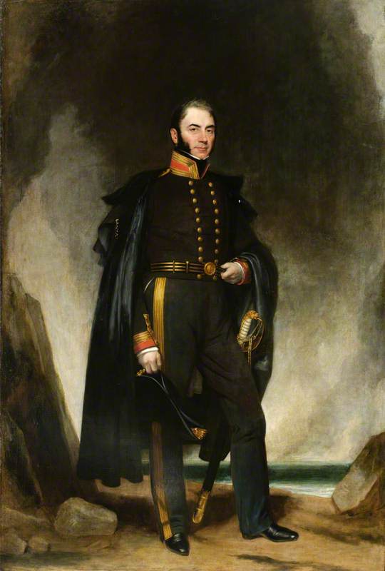 The Honourable William Gordon, Vice-Admiral of Scotland, vintage artwork by Henry William Pickersgill, 12x8" (A4) Poster
