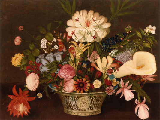 From Nature in the Garden, vintage artwork by Rubens Peale, 12x8" (A4) Poster