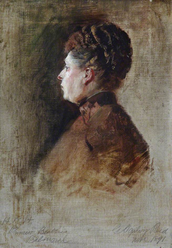 Sketch of HRH Princess Beatrice of Battenberg, vintage artwork by George Ogilvy Reid, 12x8" (A4) Poster