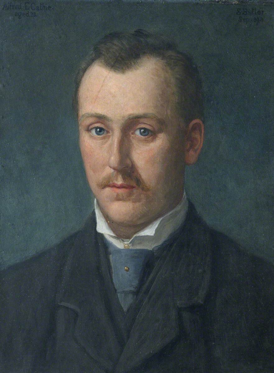 Alfred E. Cathie, vintage artwork by Samuel Butler, 12x8" (A4) Poster