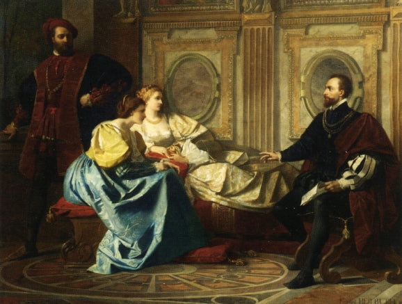 Conveying the News, vintage artwork by Ferdinand Heilbuth, 12x8" (A4) Poster