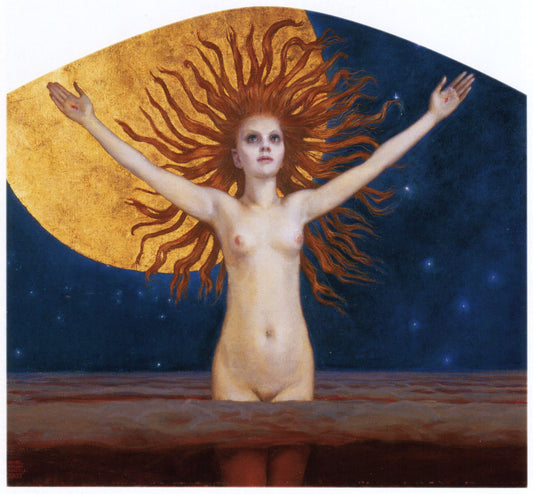 Ad astra, vintage artwork by Akseli Gallen-Kallela, 12x8" (A4) Poster