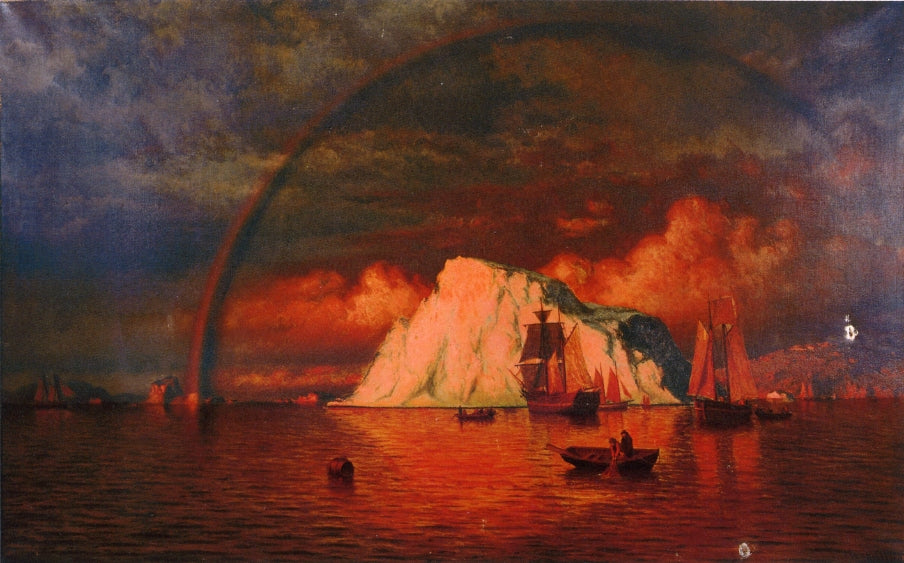 Midnight Sun, vintage artwork by William Bradford, 12x8" (A4) Poster