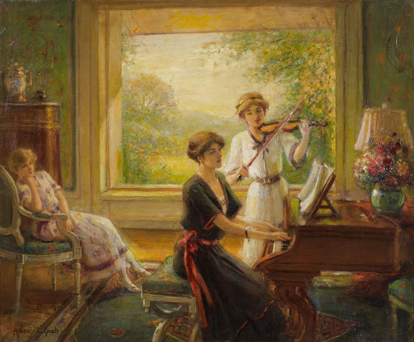 The New Partition, vintage artwork by Albert Lynch, 12x8" (A4) Poster