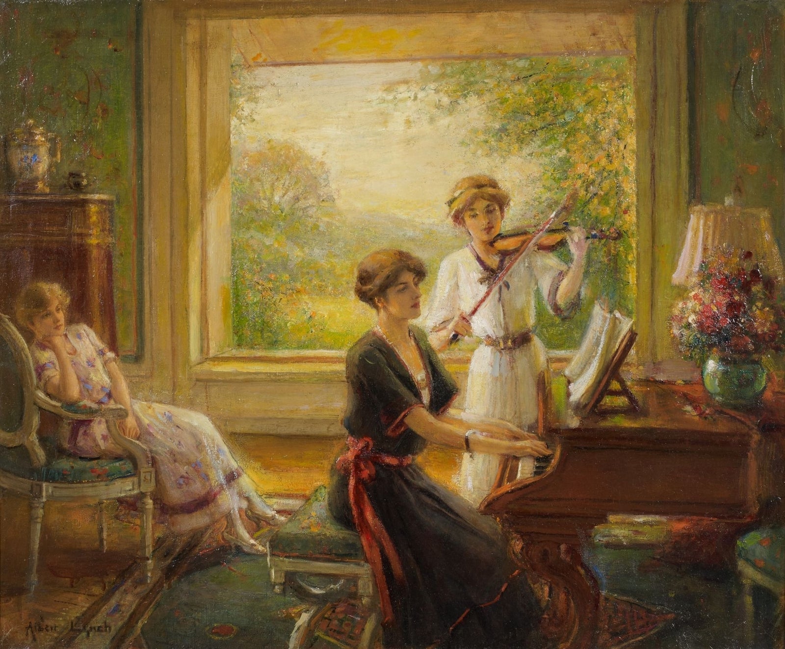 The New Partition, vintage artwork by Albert Lynch, 12x8" (A4) Poster