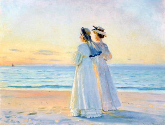Skagen, vintage artwork by Michael Peter Ancher, 12x8" (A4) Poster