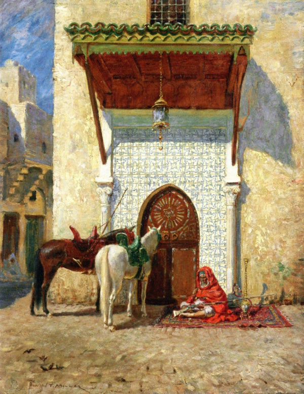 The Pasha's Door, vintage artwork by Addison Thomas Millar, 12x8" (A4) Poster
