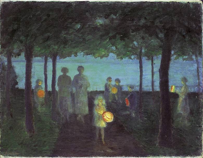 Evening on Ostsee by Ernst Oppler,A3(16x12")Poster