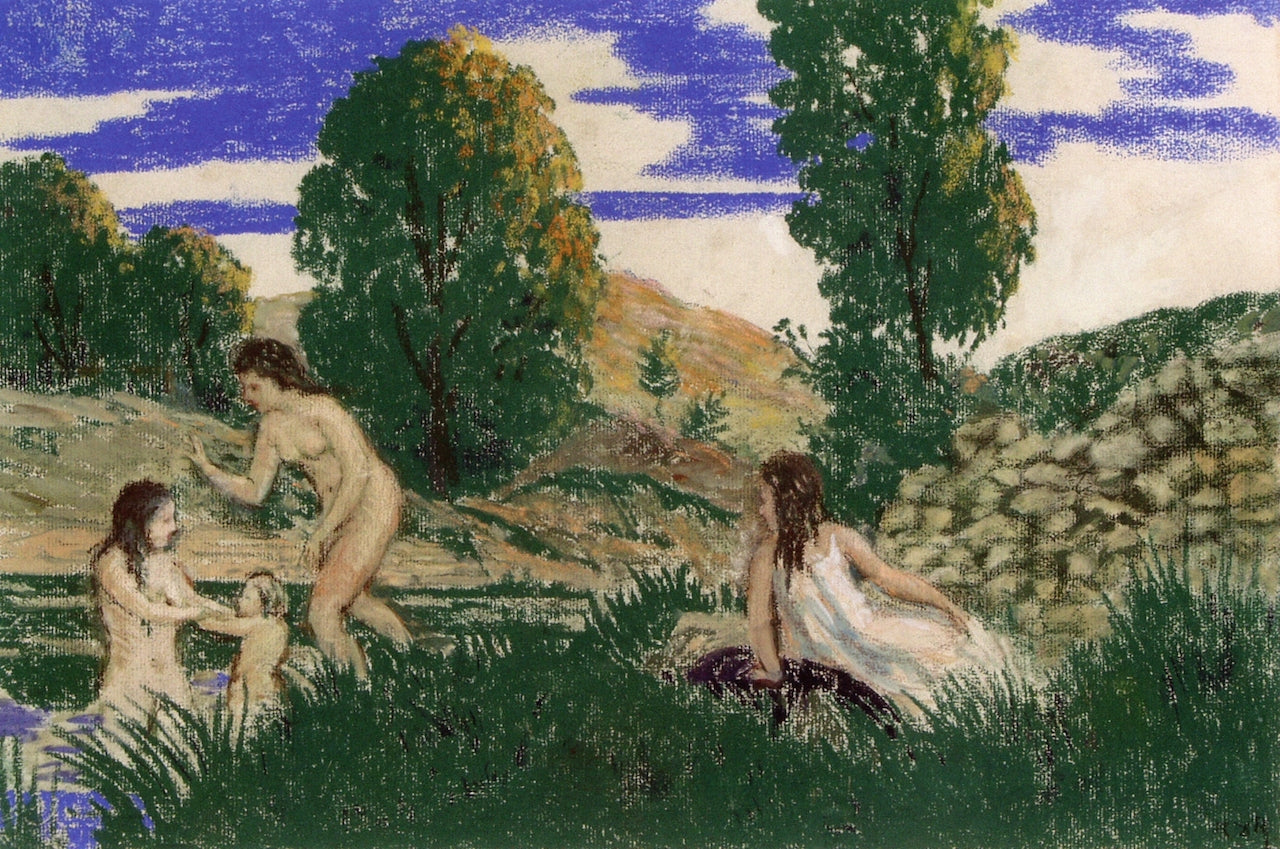 Bathers by the Water by Ker Xavier Roussel,A3(16x12")Poster