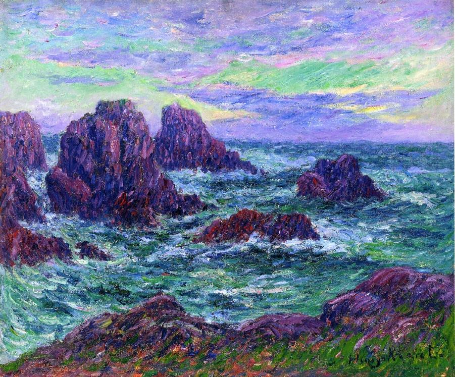 Evening at Ouessant by Henry Moret,A3(16x12")Poster