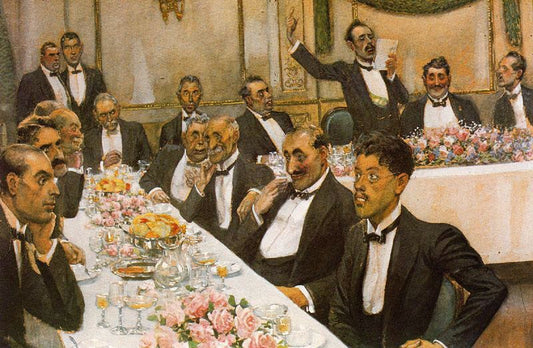 The Tribute, vintage artwork by Adolfo Lozano Sidro, 12x8" (A4) Poster