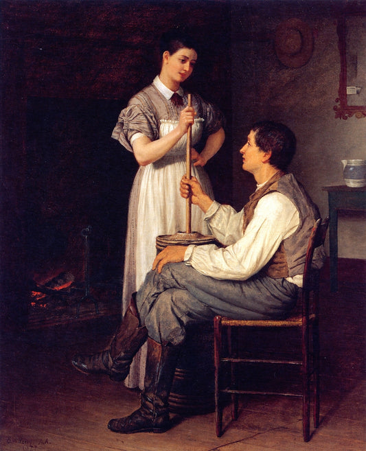 The Helping Hand, vintage artwork by Enoch Wood Perry, 12x8" (A4) Poster