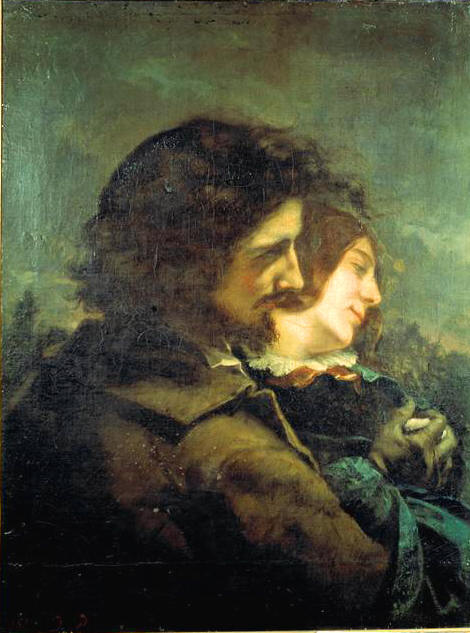 The Happy Lovers, vintage artwork by Gustave Courbet, A3 (16x12") Poster Print