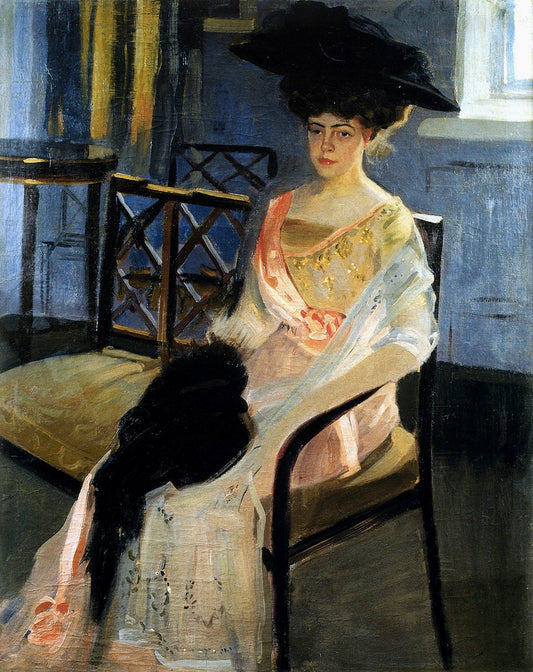 Portrait of Vera Epanchina, vintage artwork by Alexander Murashko, 12x8" (A4) Poster
