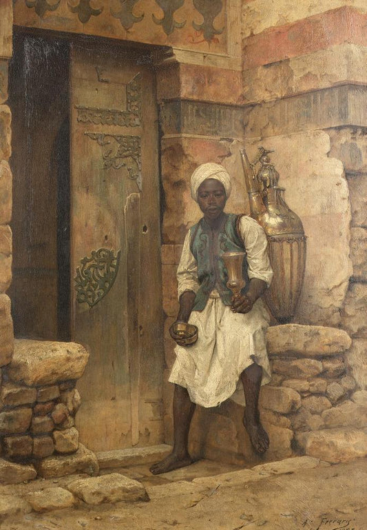 A Nubian Boy by Arthur von Ferraris,A3(16x12")Poster