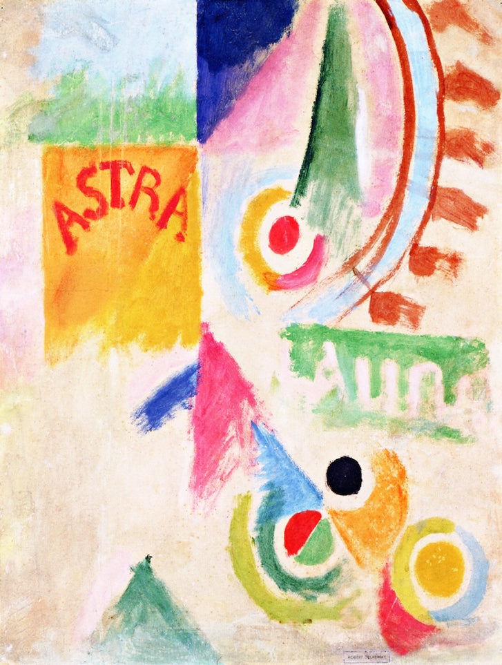Football, L'Equipe de Cardiff, vintage artwork by Robert Delaunay, 12x8" (A4) Poster