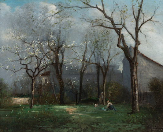 Au printemps (Springtime), vintage artwork by Charles-François Daubigny, A3 (16x12") Poster Print