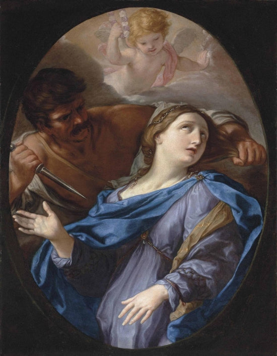 St. Lucia, vintage artwork by Elisabetta Sirani, 12x8" (A4) Poster