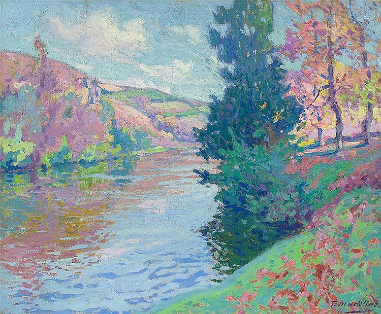 Landscape of the Creuse by Paul Madeline,A3(16x12")Poster