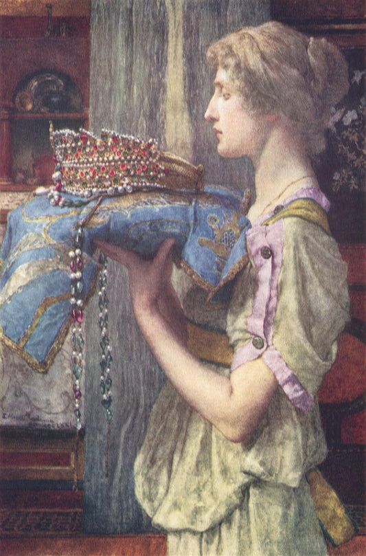 A Crown, vintage artwork by Sir Lawrence Alma-Tadema, 12x8" (A4) Poster