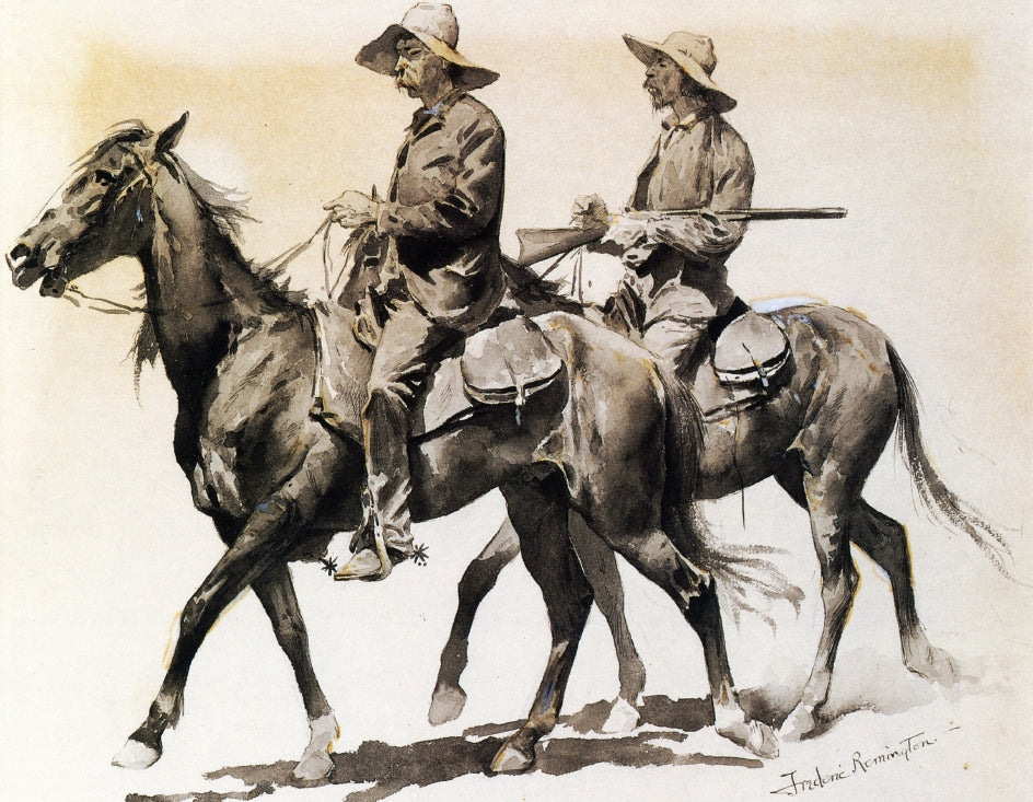 Cracker Cowboys of Florida by Frederic Remington,A3(16x12")Poster