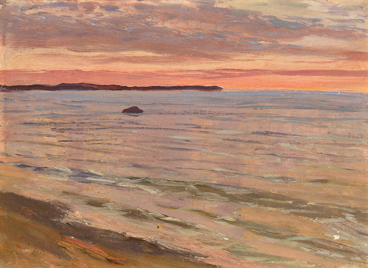 Sunrise at the Sea by Nikolai Nikanorovich Dubovskoy,A3(16x12")Poster