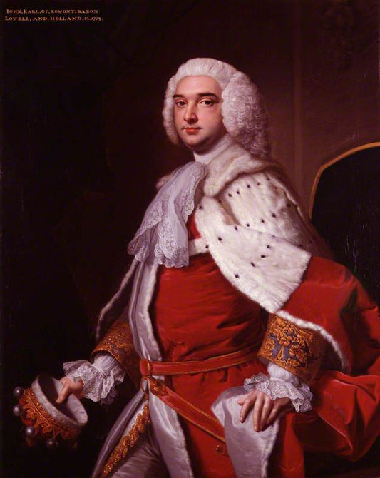 John Perceval, 2nd Earl of Egmont, vintage artwork by Thomas Hudson, 12x8" (A4) Poster
