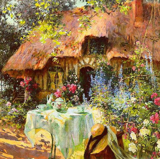 Un Jour en Ete, vintage artwork by Henri Gaston Darien, 12x8" (A4) Poster