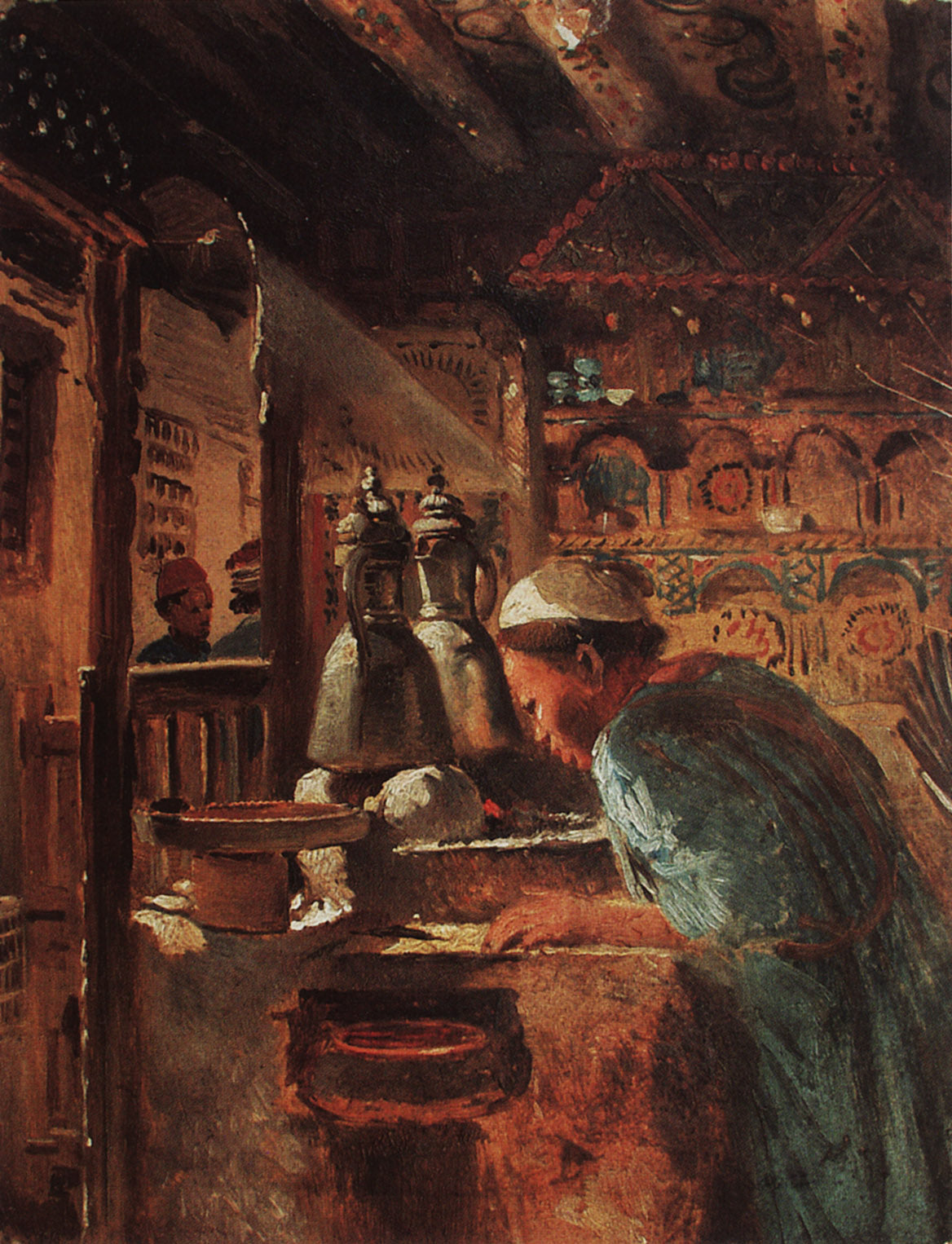 Cairo. Genre Scene, vintage artwork by Konstantin Yegorovich Makovsky, 12x8" (A4) Poster