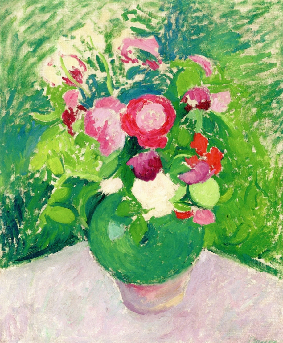 Green Jug of Roses: Still Life by Patrick Henry Bruce,16x12(A3) Poster