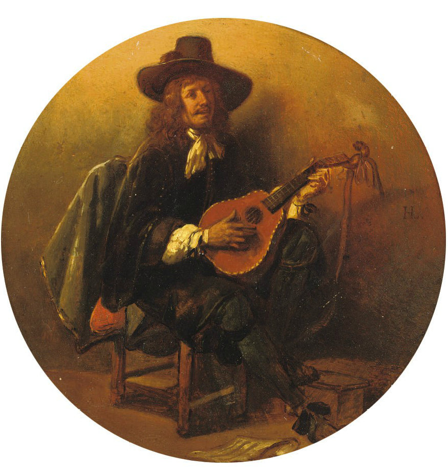The singer, vintage artwork by Jan August Hendrik Leys, A3 (16x12") Poster Print