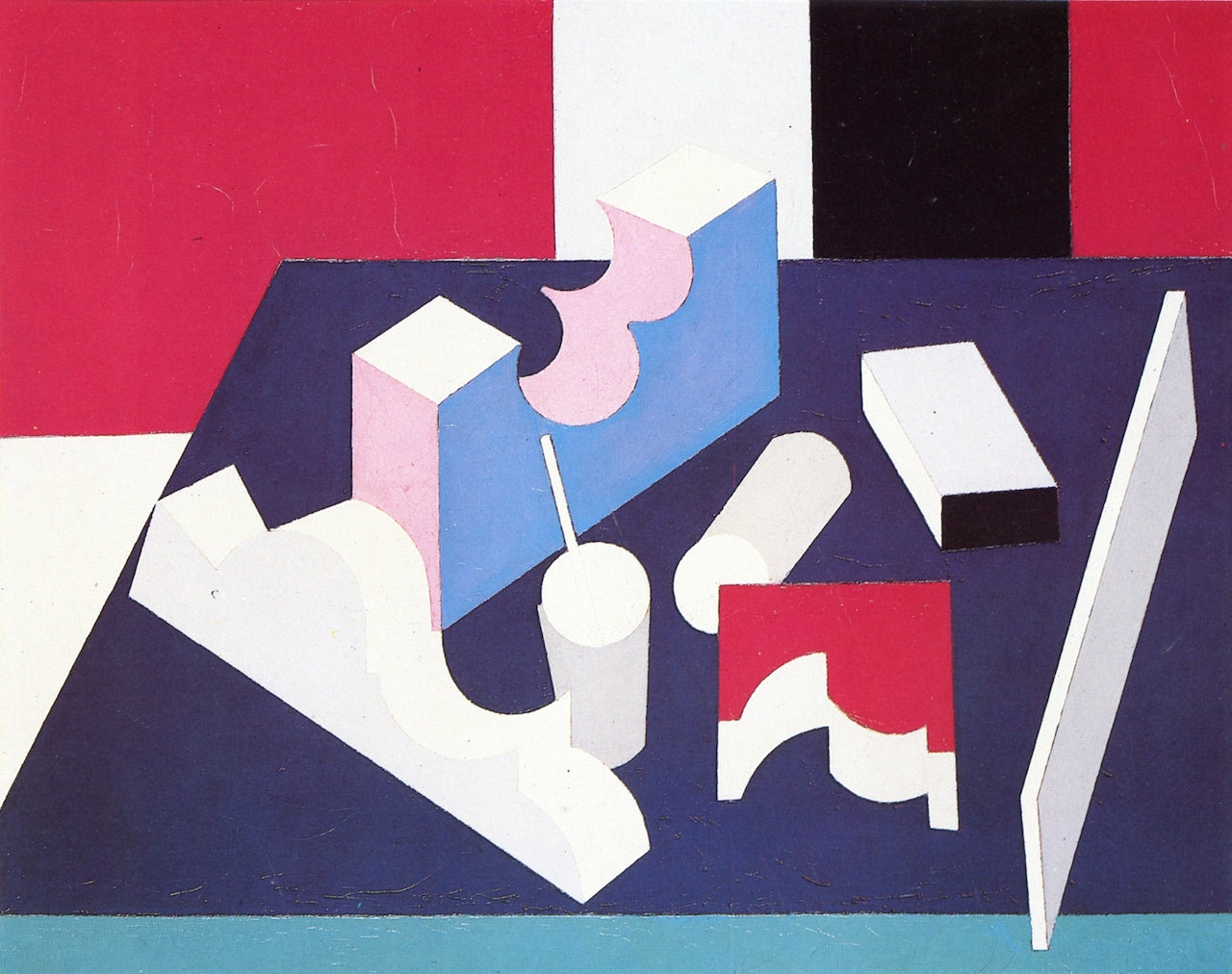 Forms No. 4, vintage artwork by Patrick Henry Bruce, 12x8" (A4) Poster