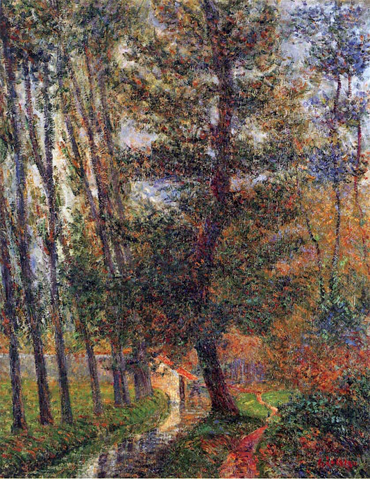 Banks of the Sausseron at Nesles, vintage artwork by Gustave Loiseau, 12x8" (A4) Poster