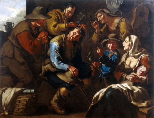 L’Excision de la pierre de folie, vintage artwork by Giacomo Cipper, 12x8" (A4) Poster