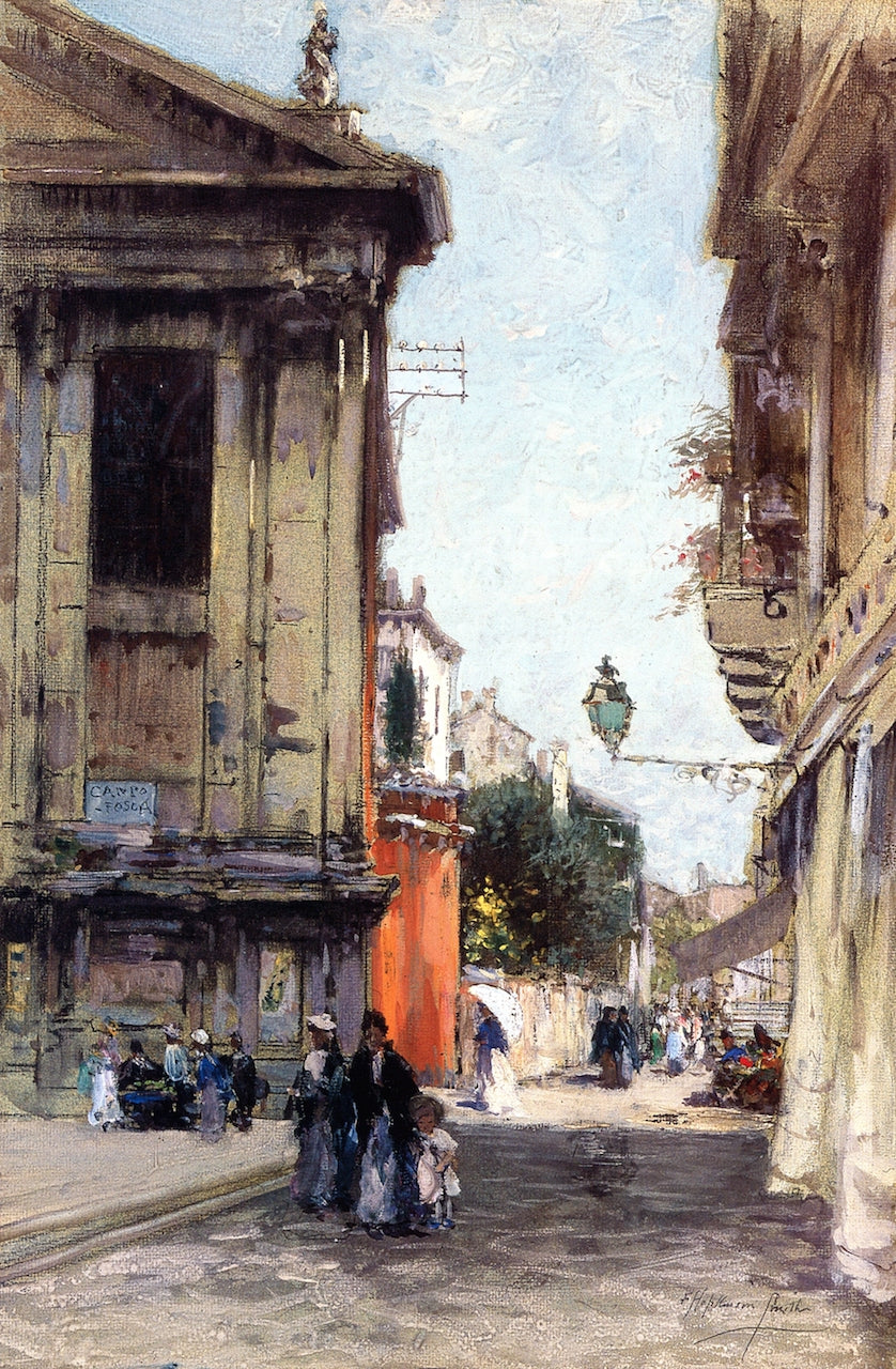 A Sunny Day in Venice, vintage artwork by Francis Hopkinson Smith, 12x8" (A4) Poster