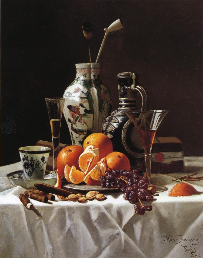 Gentleman's Lunch, vintage artwork by Milne Ramsey, 12x8" (A4) Poster