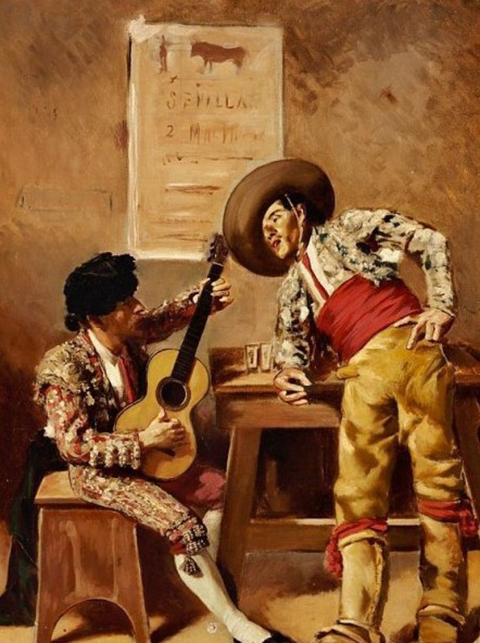 Matador en la taverna by Segundo Matilla Marina,A3(16x12")Poster