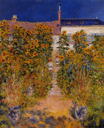 The Artist's Garden at Vetheuil, vintage artwork by Claude Monet, 12x8" (A4) Poster