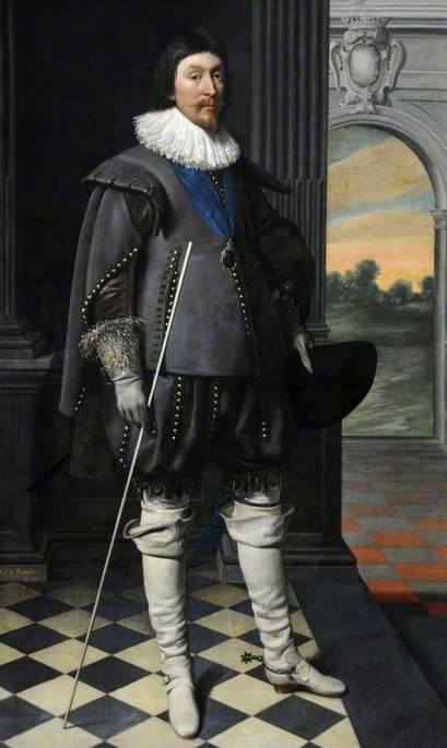 James Hamilton, 2nd Marquess of Hamilton and 4th Earl of Arran, vintage artwork by Daniël Mijtens, 12x8" (A4) Poster