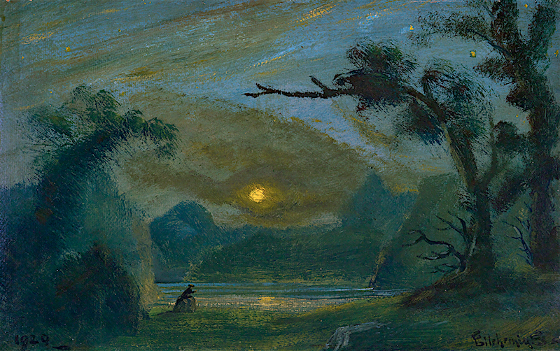 Golden Moonlight by Louis M. Eilshemius,A3(16x12")Poster