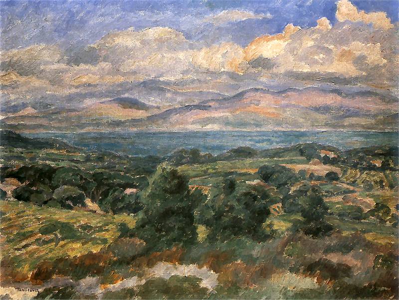 Landscape in the South of France. by Jozef Pankiewicz,A3(16x12")Poster
