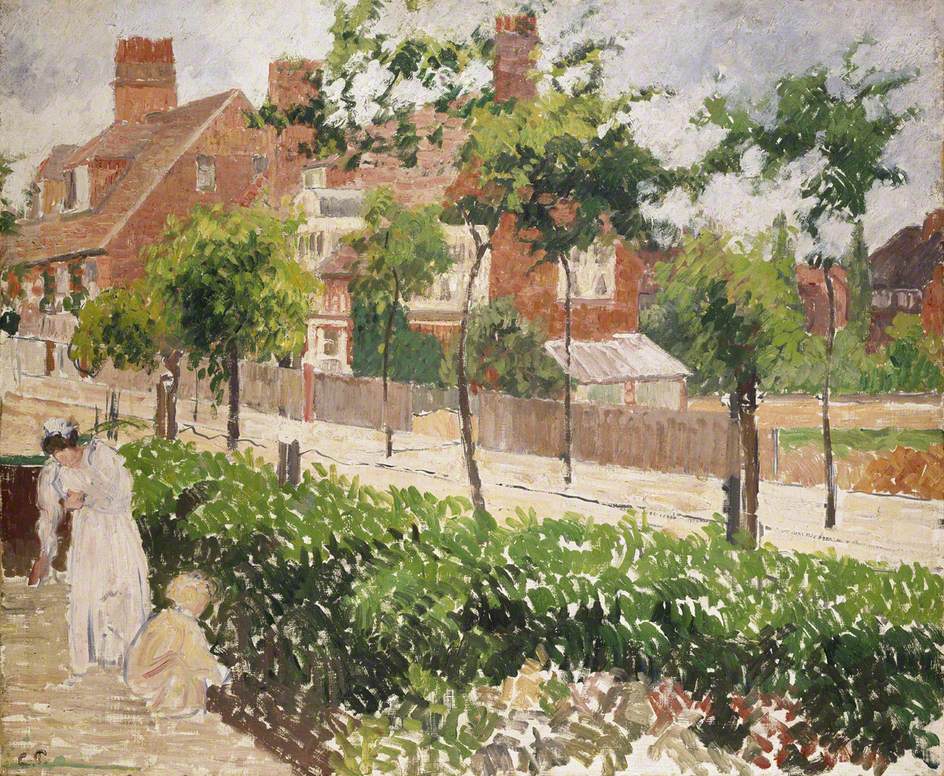 Bath Road, London, vintage artwork by Camille Pissarro, 12x8" (A4) Poster