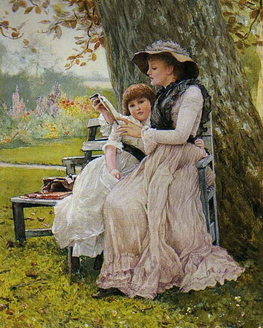 Summer Days, vintage artwork by Edward Killingworth Johnson, 12x8" (A4) Poster