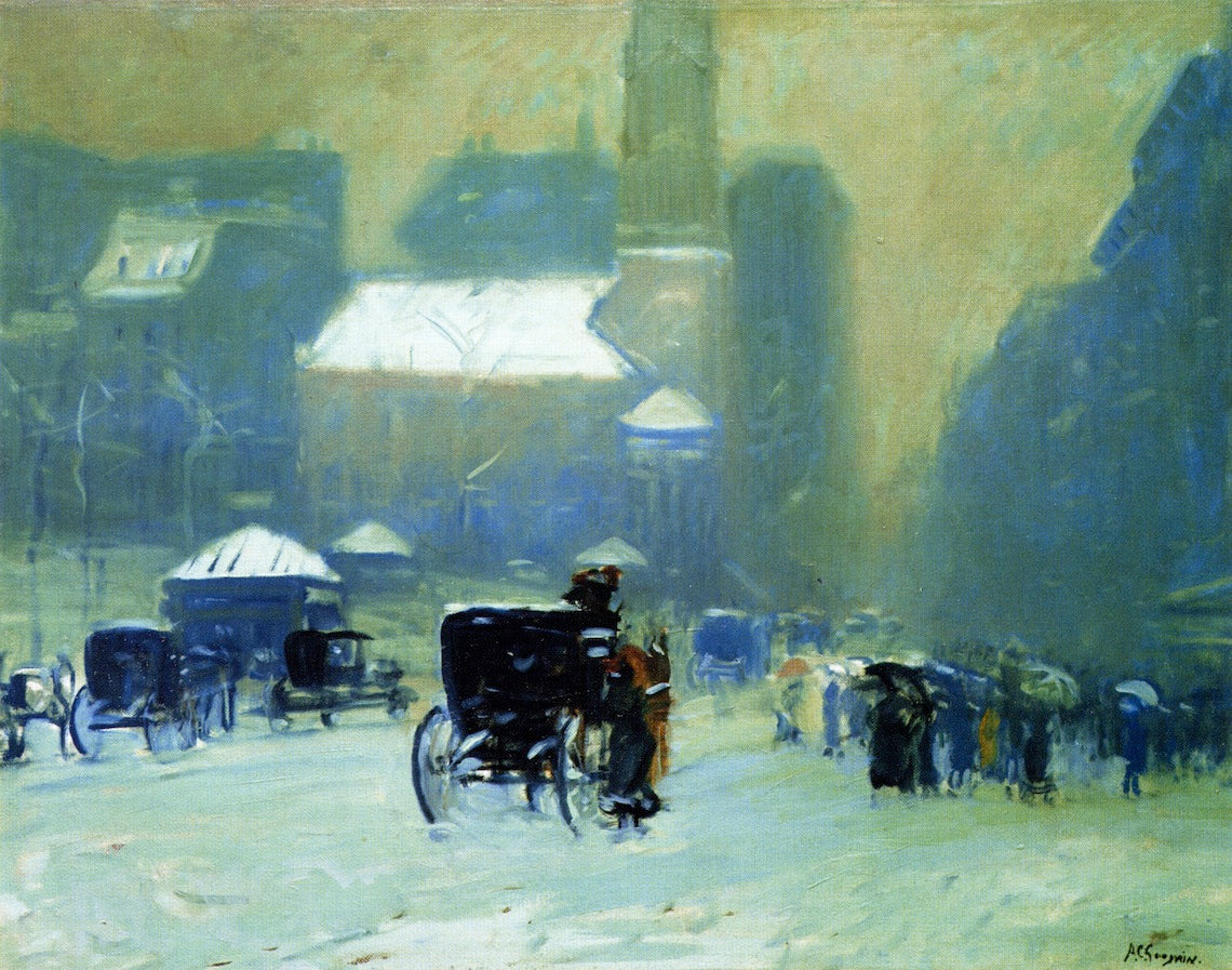 wy Day, Park Street Church, Boston by Arthur Clifton Goodwin,A3(16x12")Poster