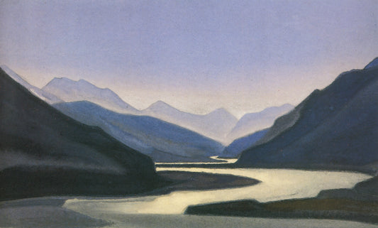 Brahmaputra, vintage artwork by Nicholas Roerich, 12x8" (A4) Poster