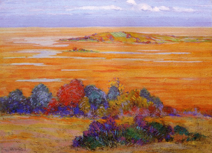 From Bayberry Hill by Arthur Wesley Dow,A3(16x12")Poster