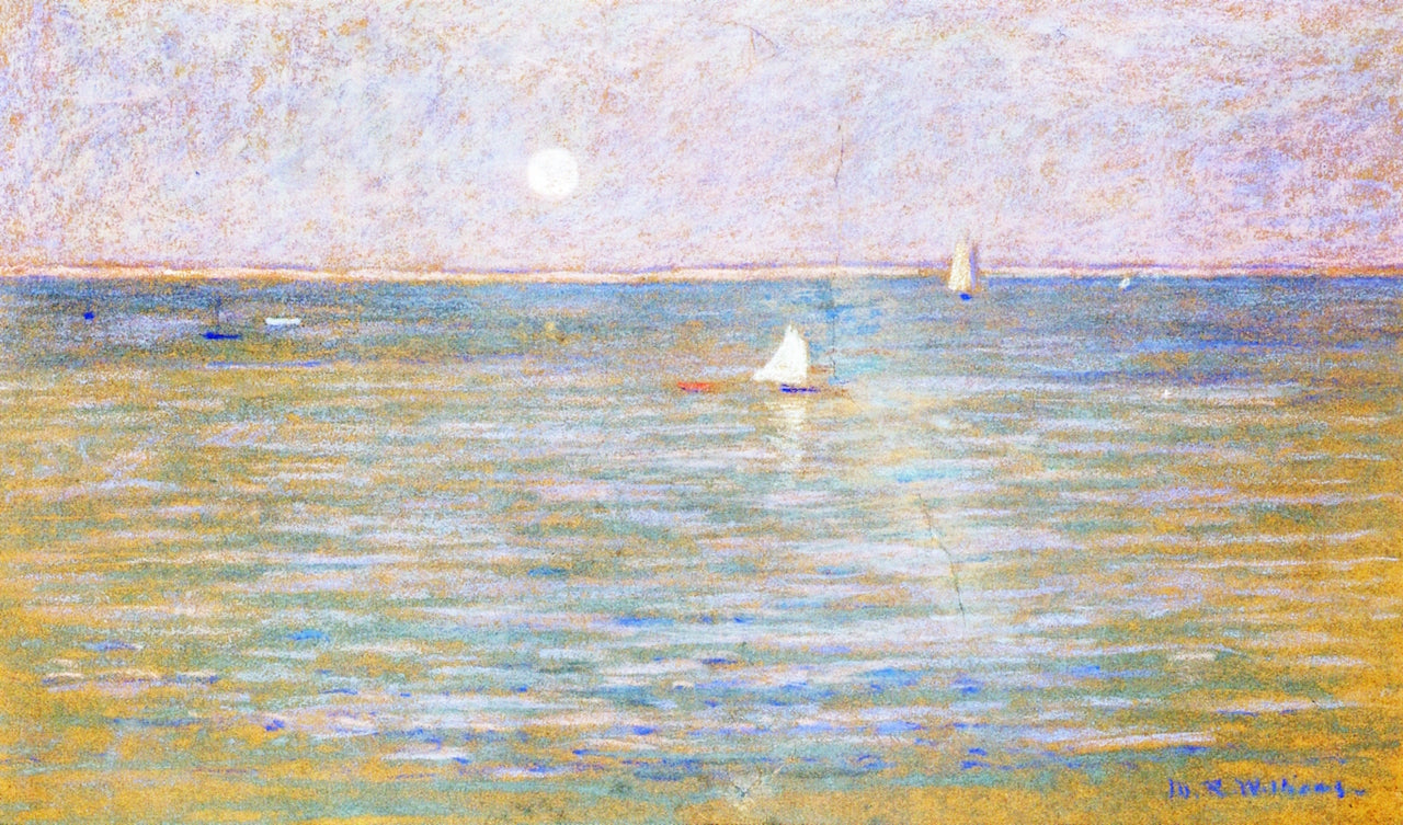 Moonrise, Provincetown by Mary Rogers Williams,A3(16x12")Poster