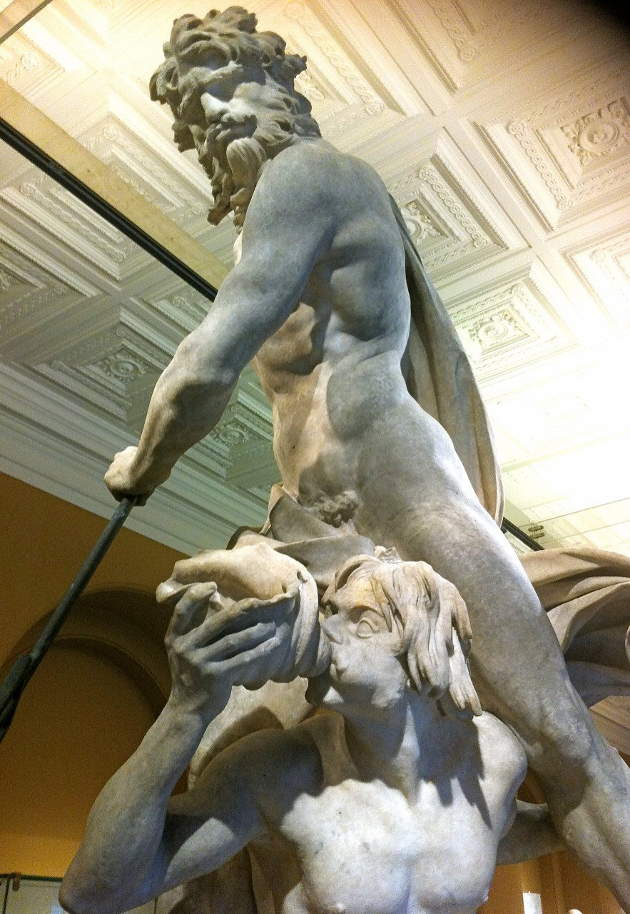 Neptune and Triton, vintage artwork by Gian Lorenzo Bernini, 12x8" (A4) Poster