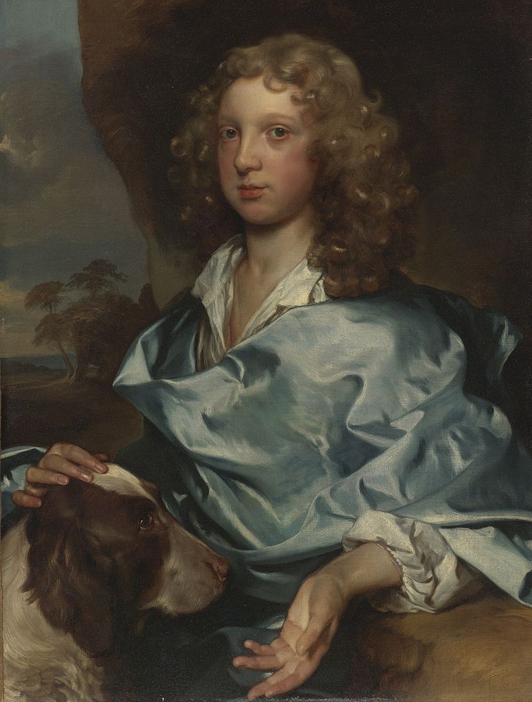 Portrait of a Young Gentleman of the Ashley-Cooper Family, vintage artwork by Gerard Soest, 12x8" (A4) Poster